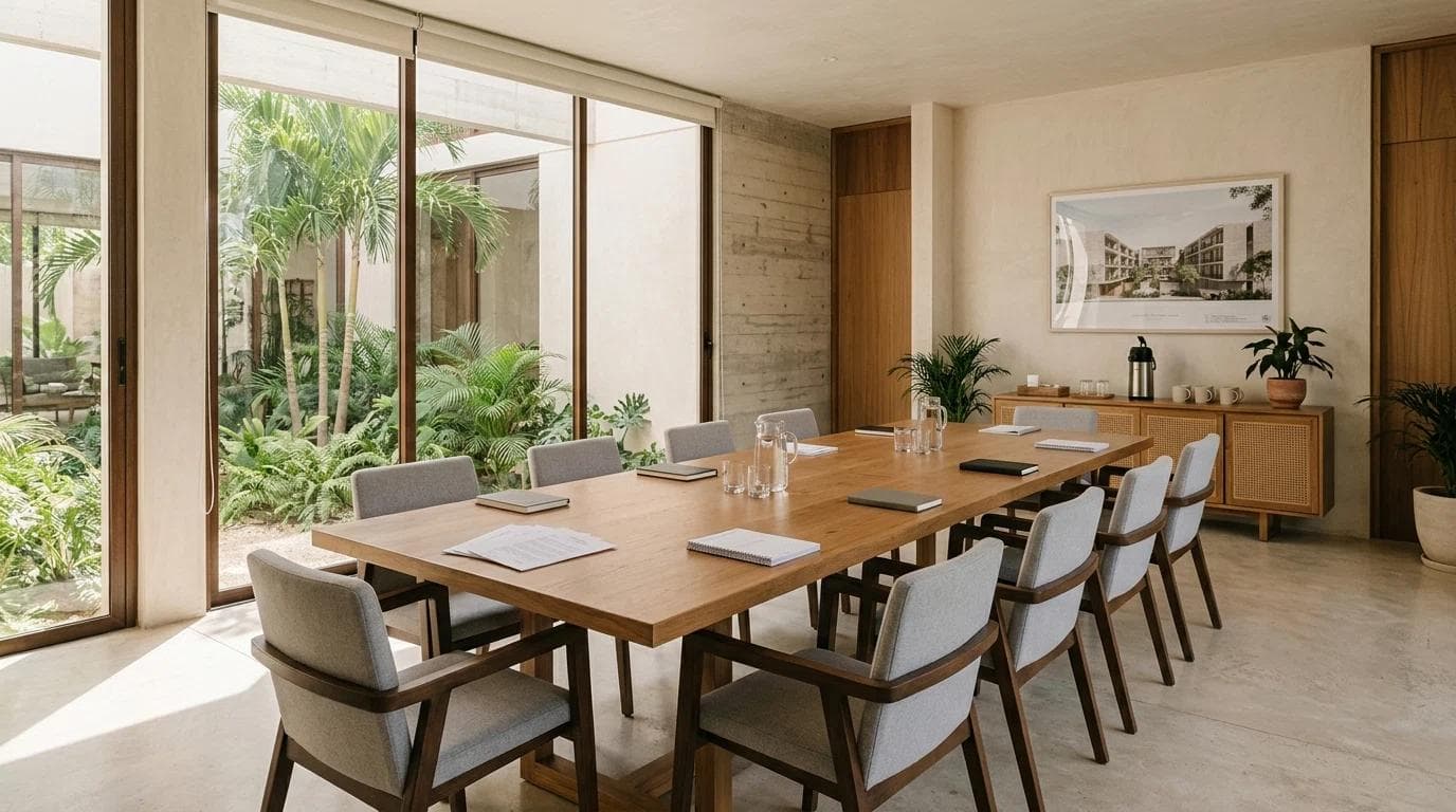 Sala de asambleas de un condominio residencial