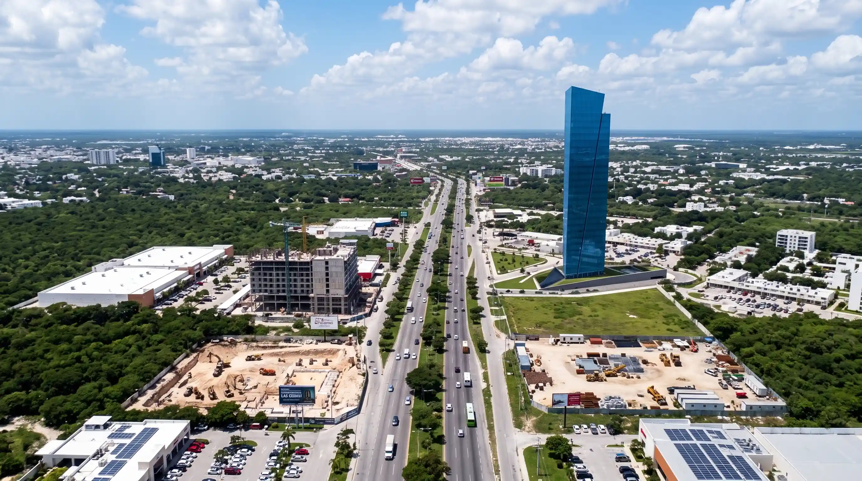 Corredor comercial y residencial en la zona norte de Mérida